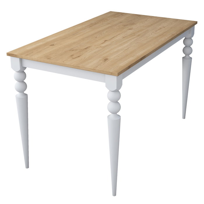 Hanah Home Mesa de Comedor JA104 - 2598 Nogal y Blanco Hanah Home Mesa de Comedor JA104 - 2598 Nogal y Blanco